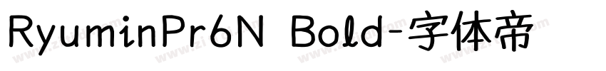 RyuminPr6N Bold字体转换